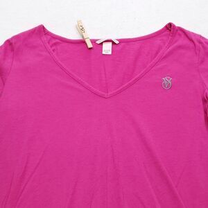Victoria's Secret Casual Pullover Short Sleeve Shirt Womens Size Medium M Pink